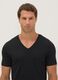 Black Supima cotton V-neck T-shirt, regular fit_1