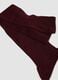 Red long ribbed socks in pure cotton_2