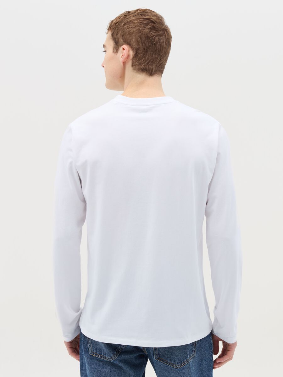 Long-sleeved T-shirt in stretch cotton_3