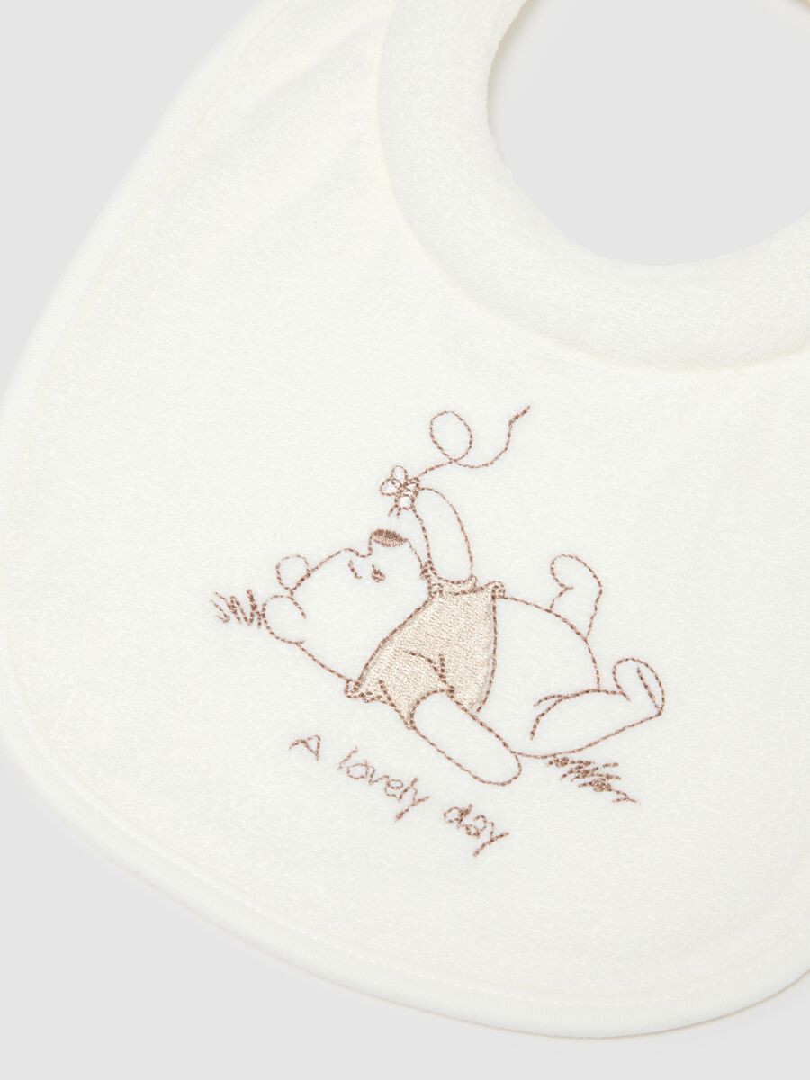 Bipack bavaglini in puro cotone multicolor da neonato con ricami_1