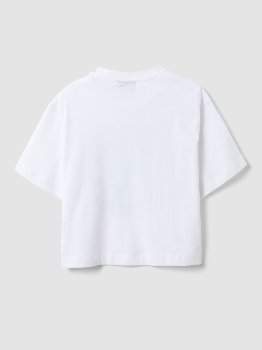 White pure cotton relaxed fit girl T-shirt Boston Celtics_4