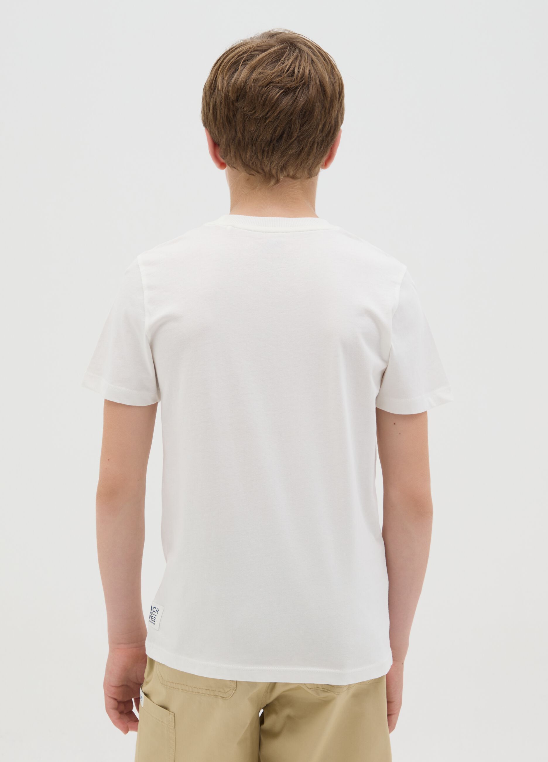 White T-shirt with writing