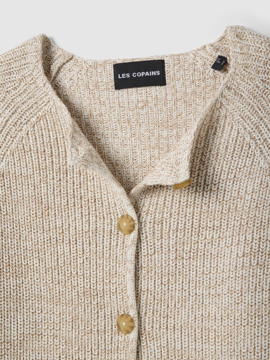 Beige Pure Cotton Cardigan_5