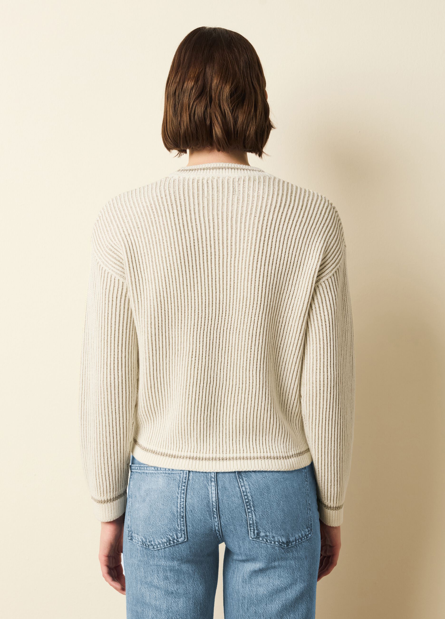 Intarsia design pullover