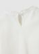 Girls' white stretch cotton t-shirt regular fit_3
