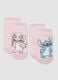 2-pack of pink organic cotton anti-slip socks with Lilo & Stitch print_0