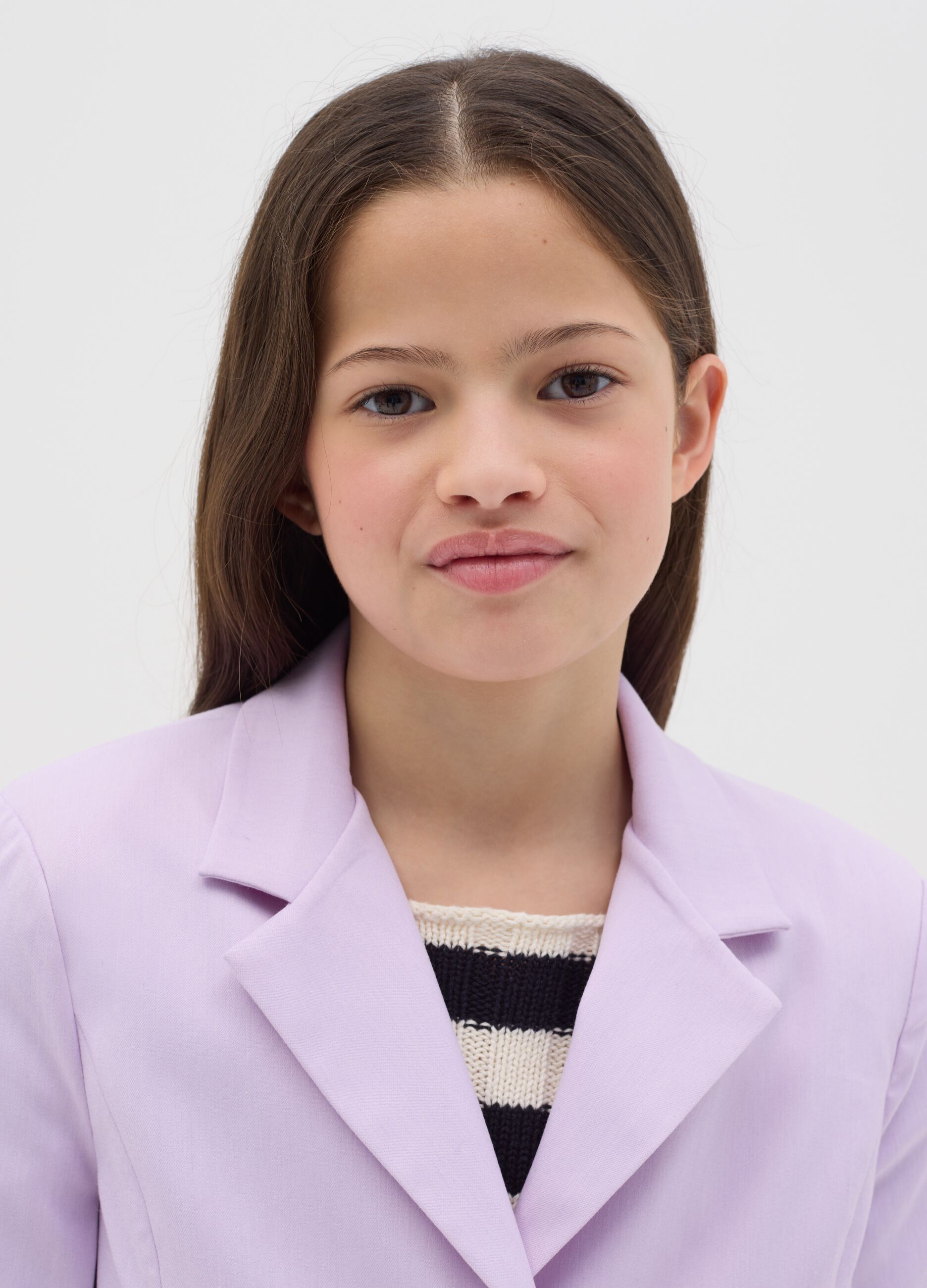 Blazer viola cropped fit