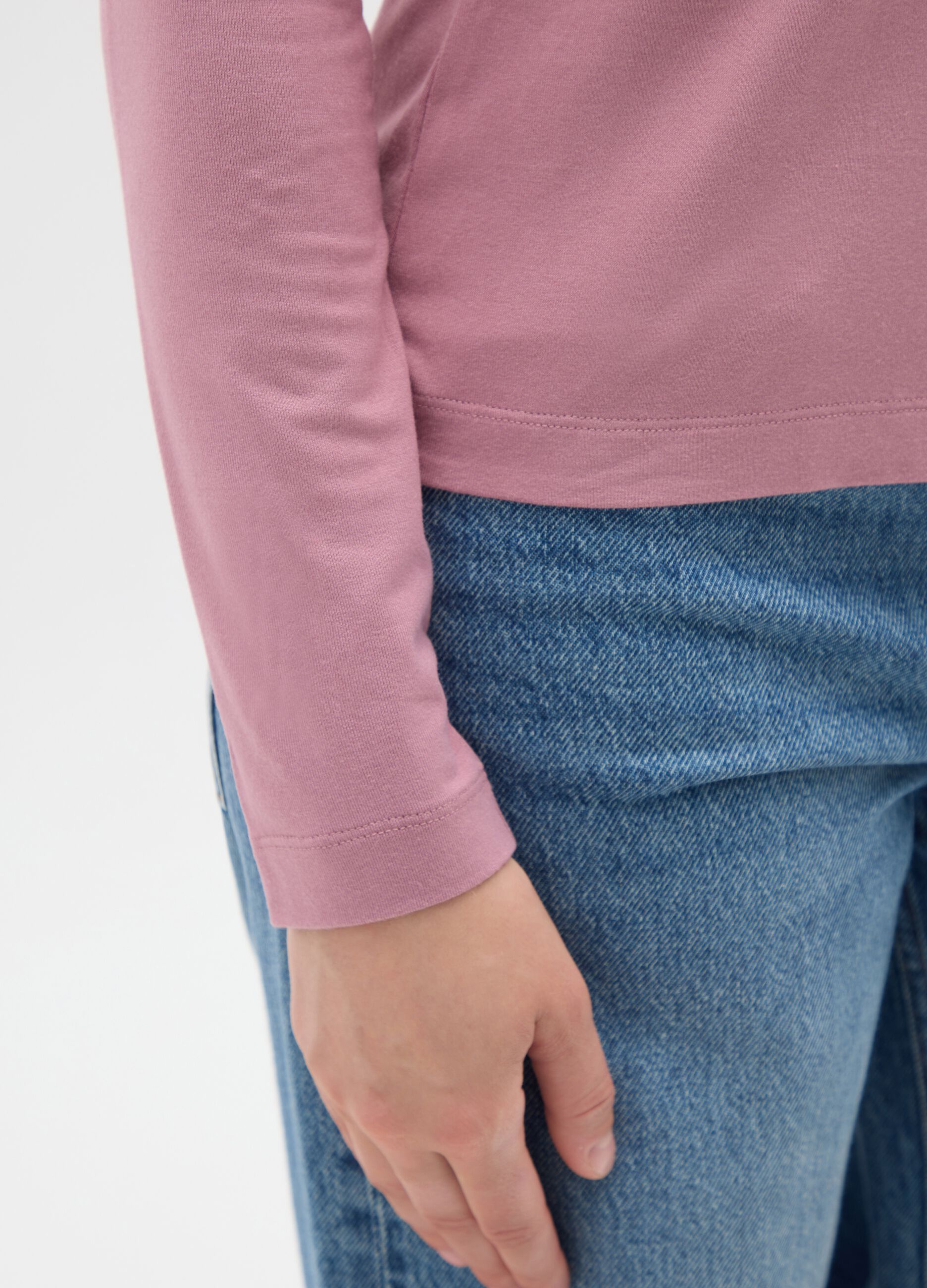 Pink Stretch Viscose Top