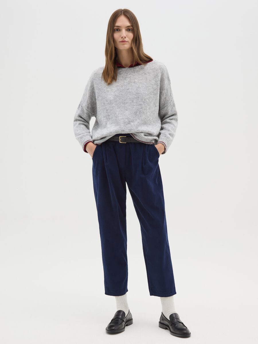 Pure Cotton Blue Trousers_0