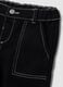 Black carpenter trousers in cotton-viscose blend, comfort fit, for baby boy_2
