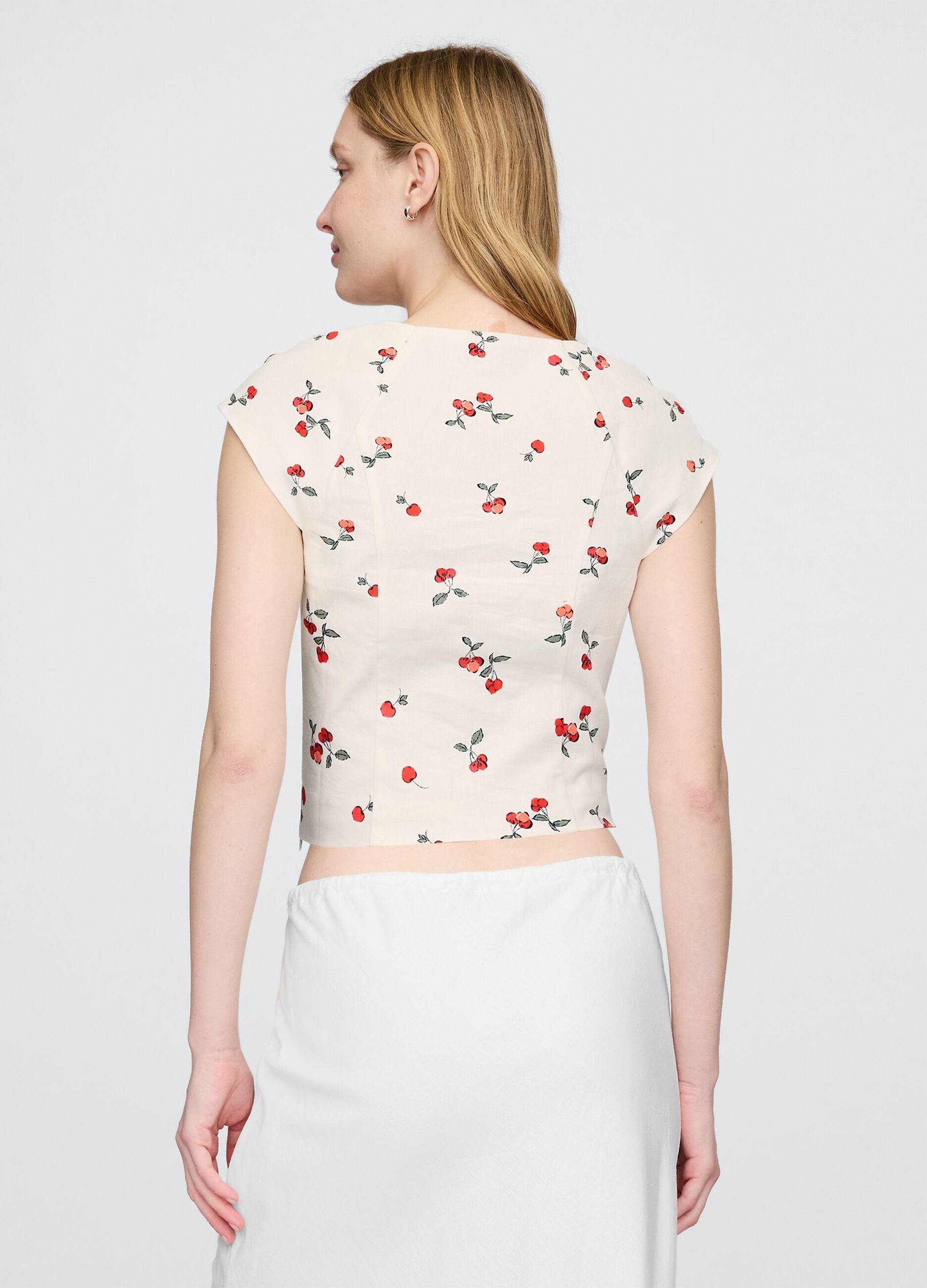 Gap Floral Crop Blouse