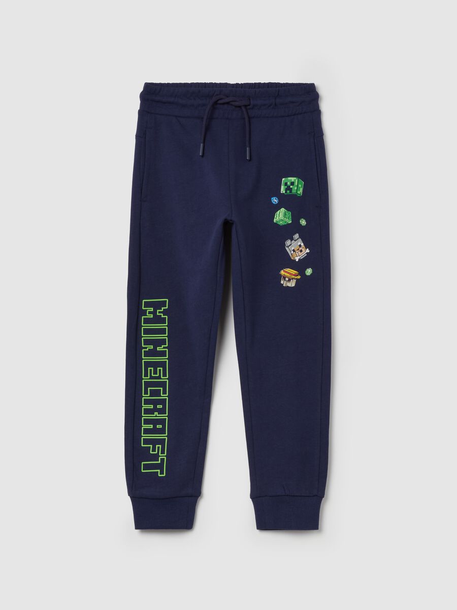 Joggers con coulisse e stampa Minecraft_0