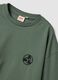 Green pure cotton T-shirt with Naruto print_6