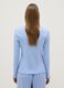 Pure cotton light blue regular fit pyjama top with Henley collar_2