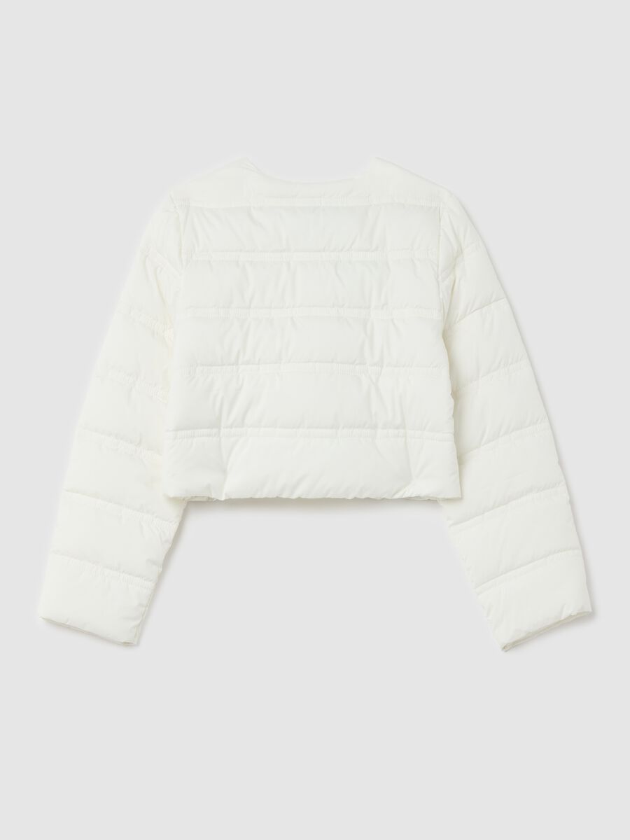 Short padded down jacket_1