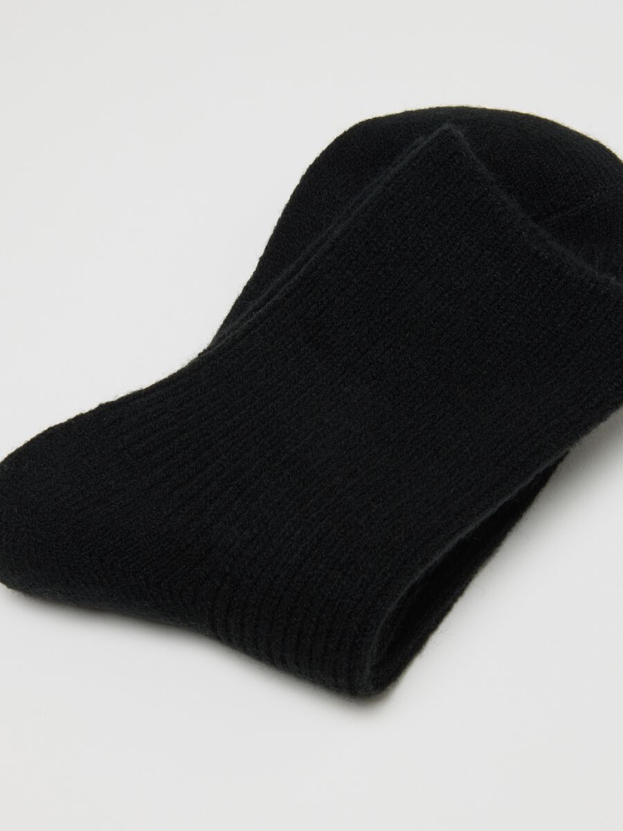 Black Short Elasticated Socks_2