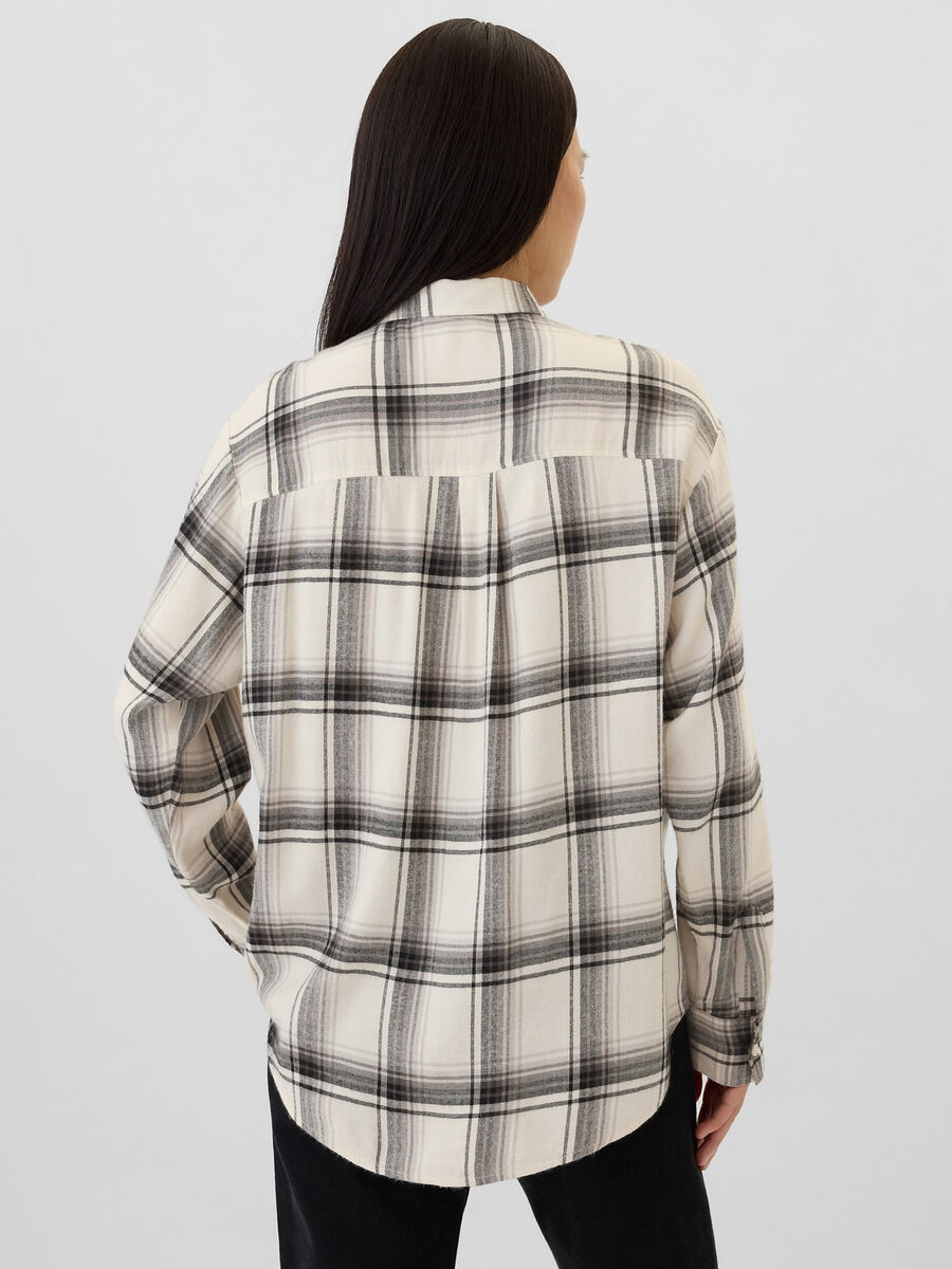 Check flannel shirt with pockets_2