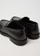 Black genuine leather loafers_1