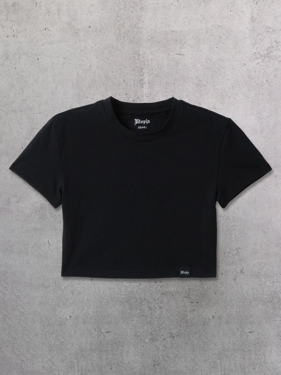 Crop T-shirt Black_5