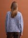 Blue m&eacute;lange crew-neck jumper in stretch wool_3