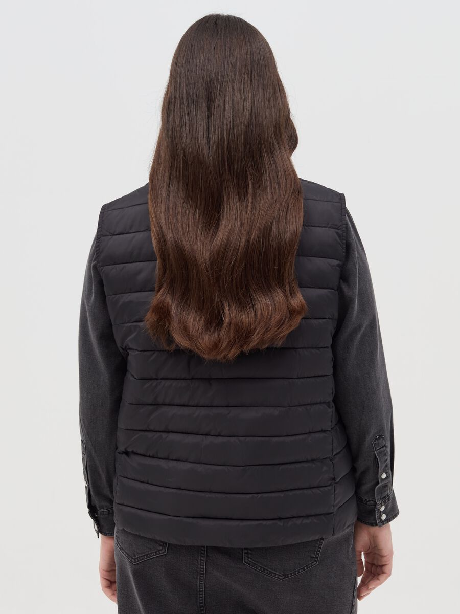 Curvy full-zip ultralight gilet with high neck_3