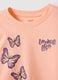 Girls' pink pure cotton T-shirt regular fit with prints_2