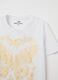 T-shirt with butterflies and flowers print_5