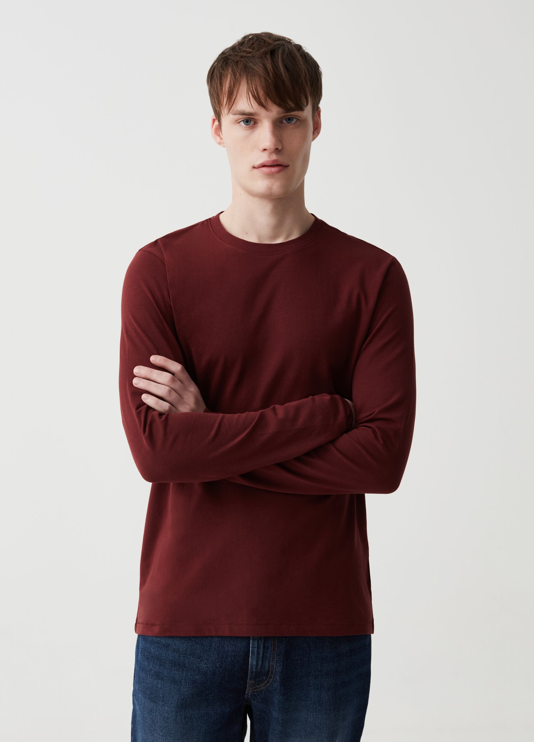 Long-sleeved T-shirt in jersey