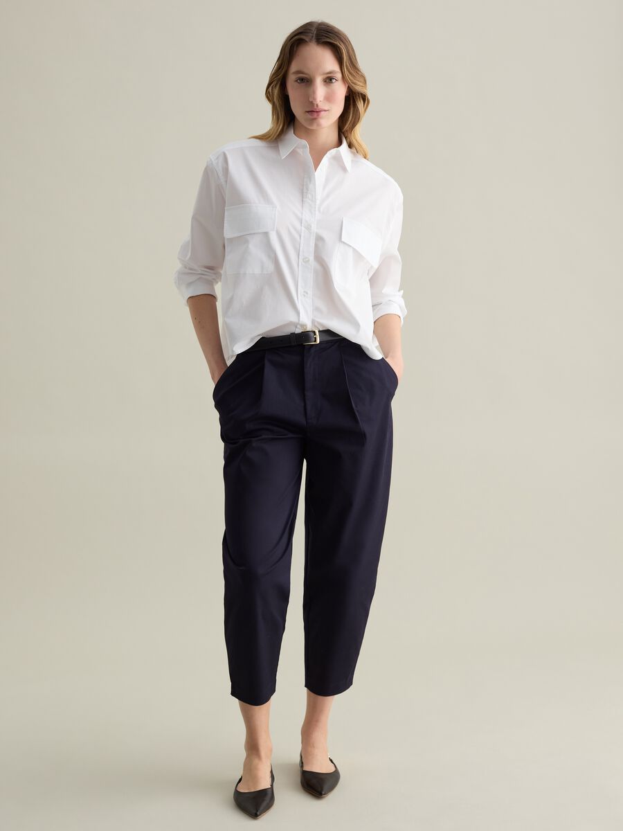 Poplin shirt with pockets_1