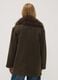 Brown wool and viscose-blend coat with contrast collar_3