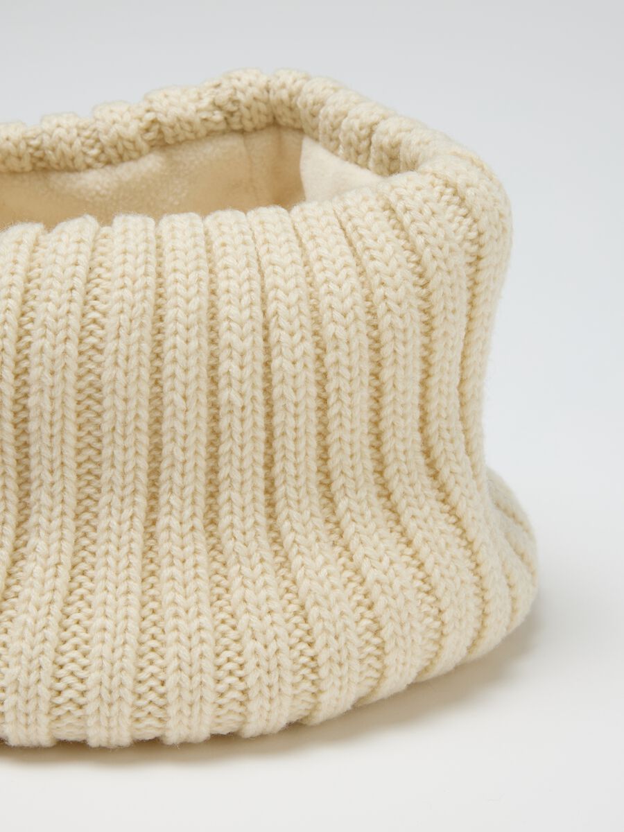 Girls' Beige Neck Warmer_2
