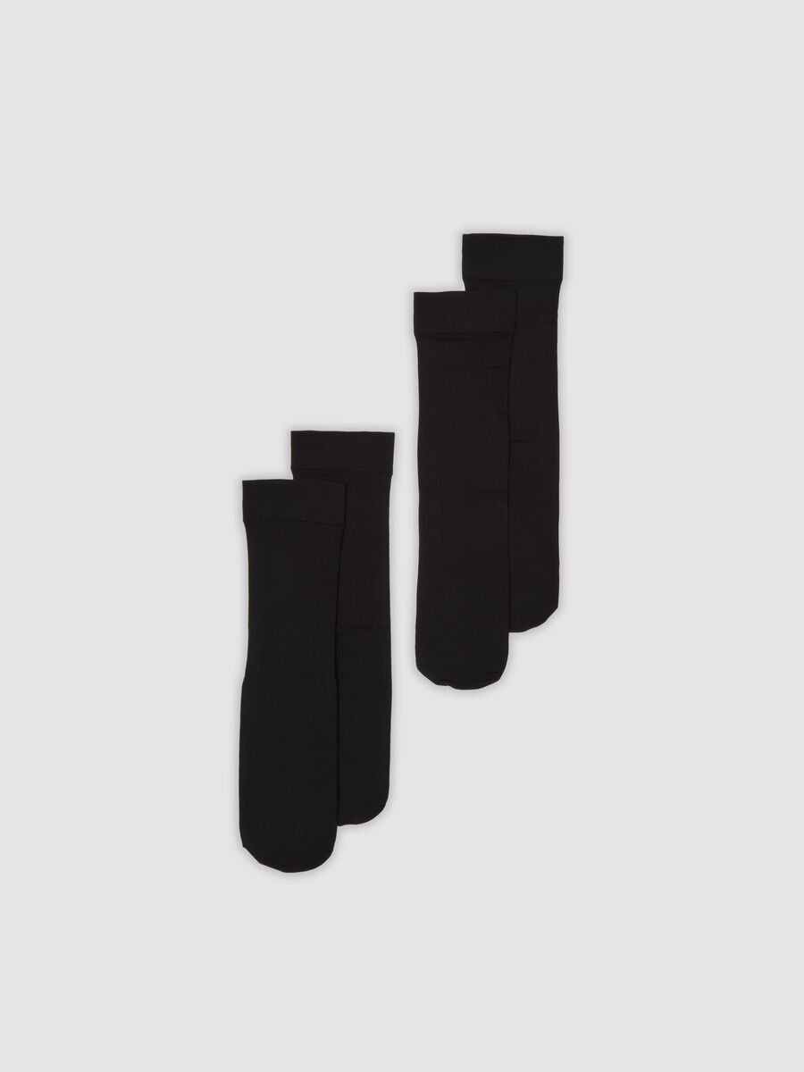 Bipack collant neri in microfibra elasticizzata_0