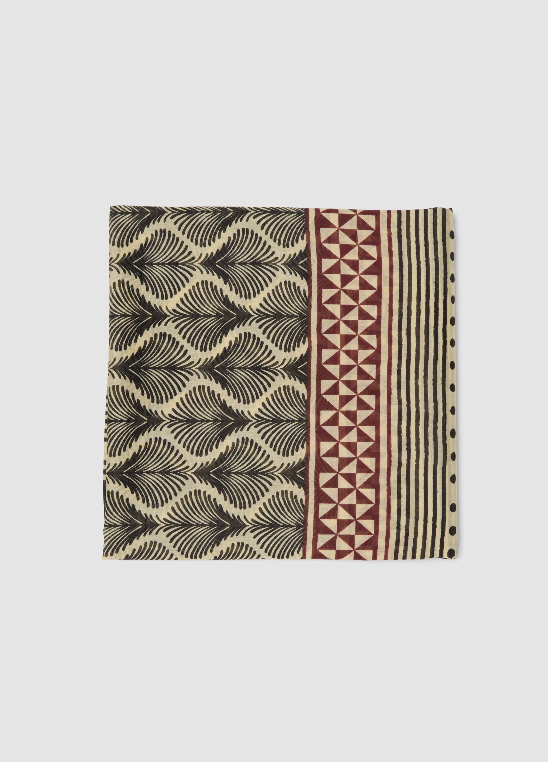 Multicoloured pure cotton pareo