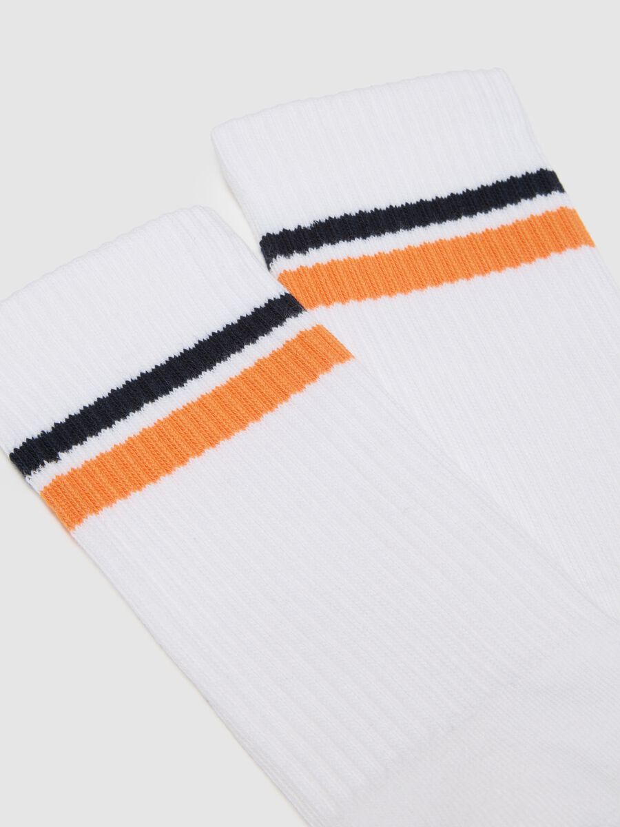 Tennis Sock with Contrast Stripes ALTAVIA COURT_1