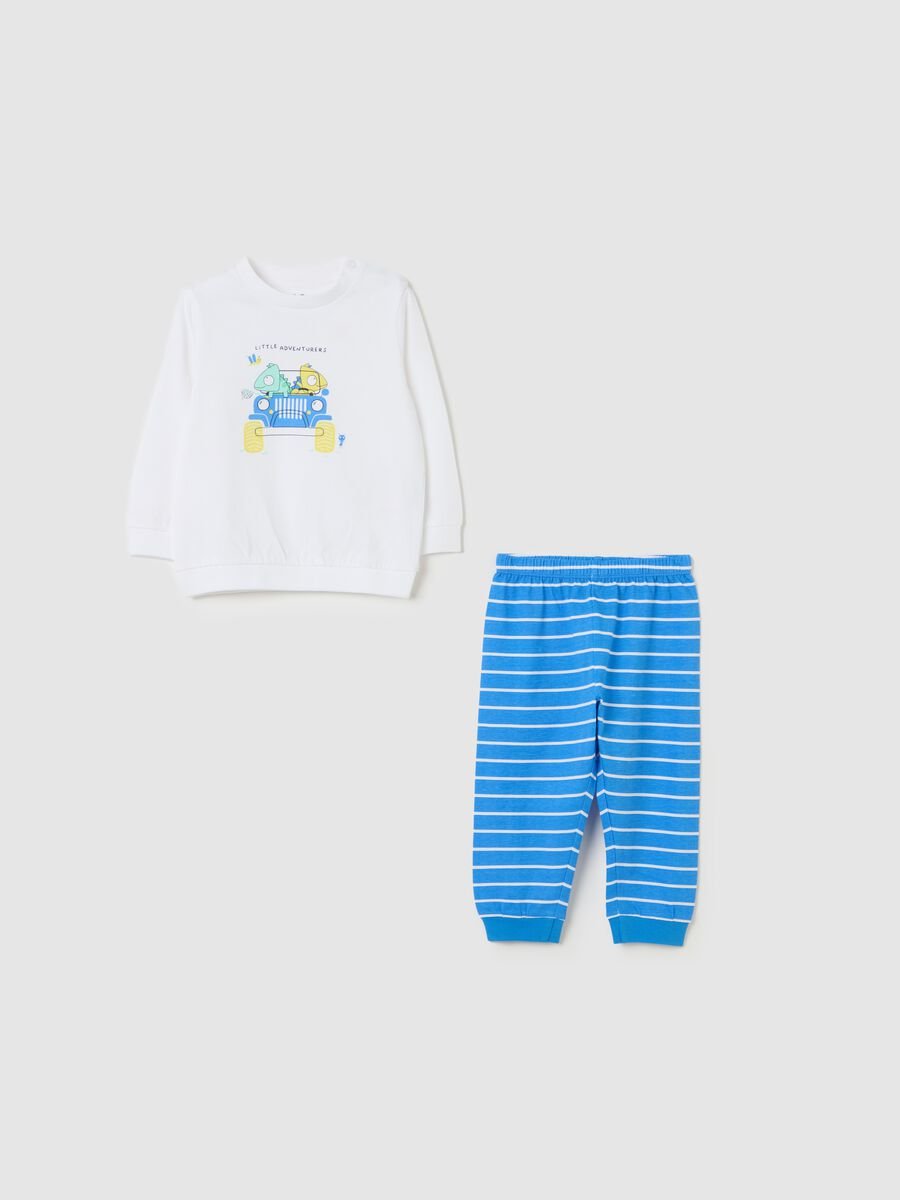 Organic cotton pyjamas with animals print_0