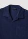 Blue cotton-blend short-sleeve polo shirt, regular fit_5