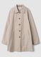Beige regular-fit parka with buttons and slanted pockets_0
