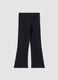 Blue skinny-fit leggings in stretch organic cotton_0