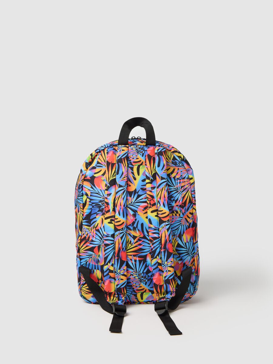 Multicolour Backpack with Tropical Maui Design_1