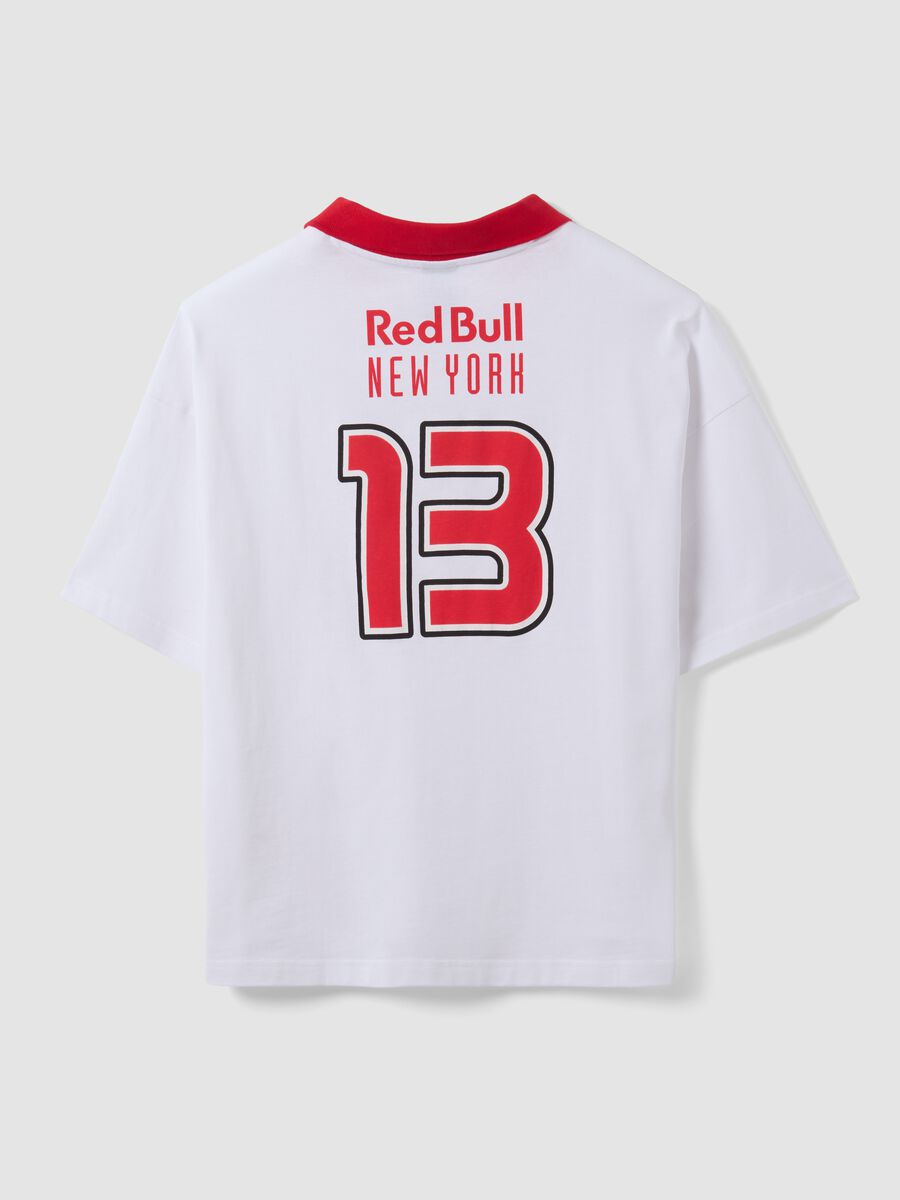 White pure cotton T-shirt with New York Red Bulls print_6