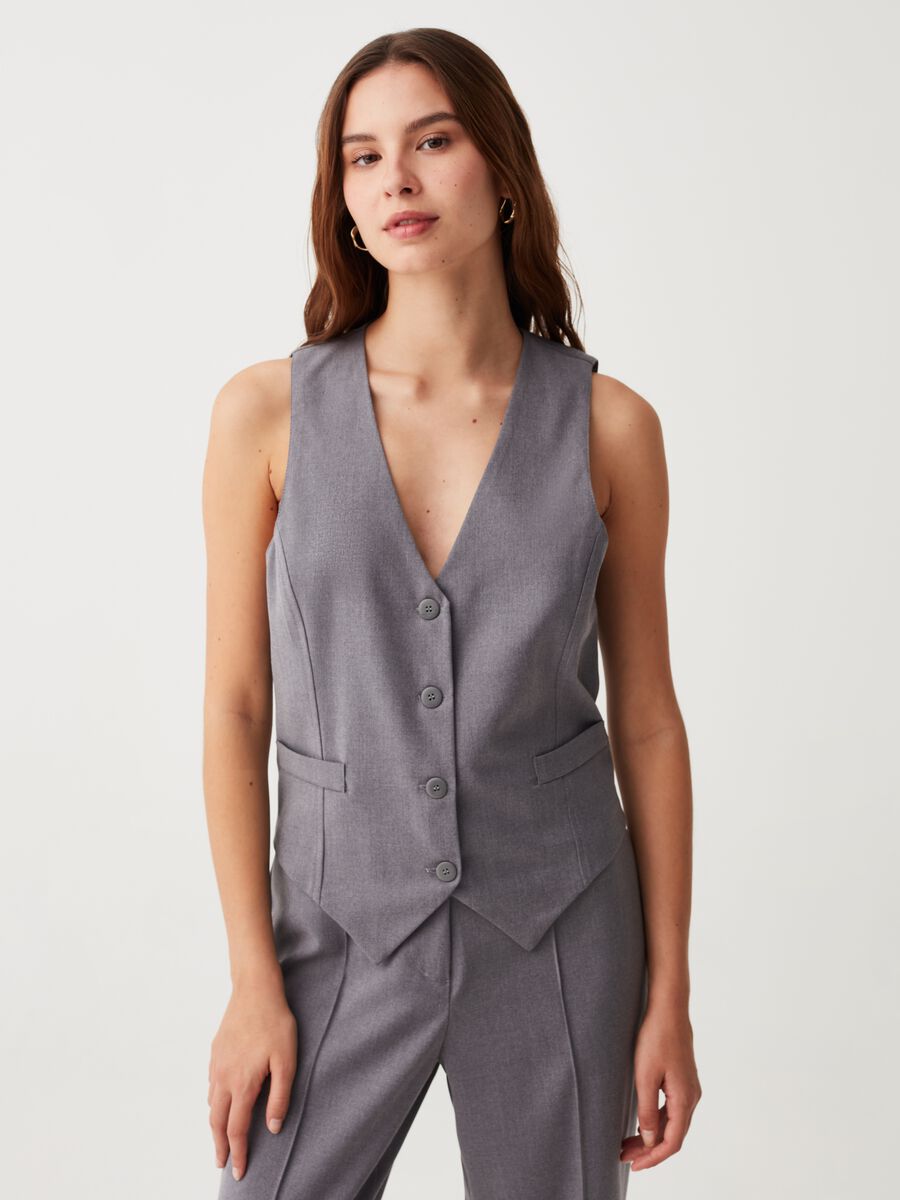 Gilet con scollo a V_0