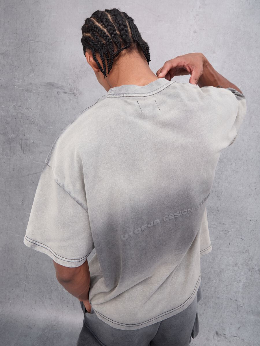 Sunfaded Graphic T-shirt Vintage Grey_4