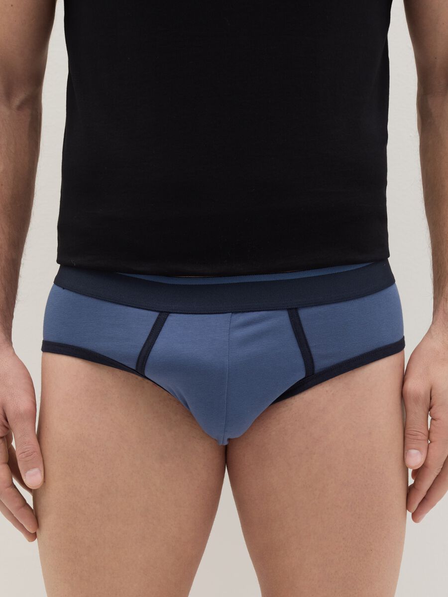 Stretch briefs with contrasting details_1