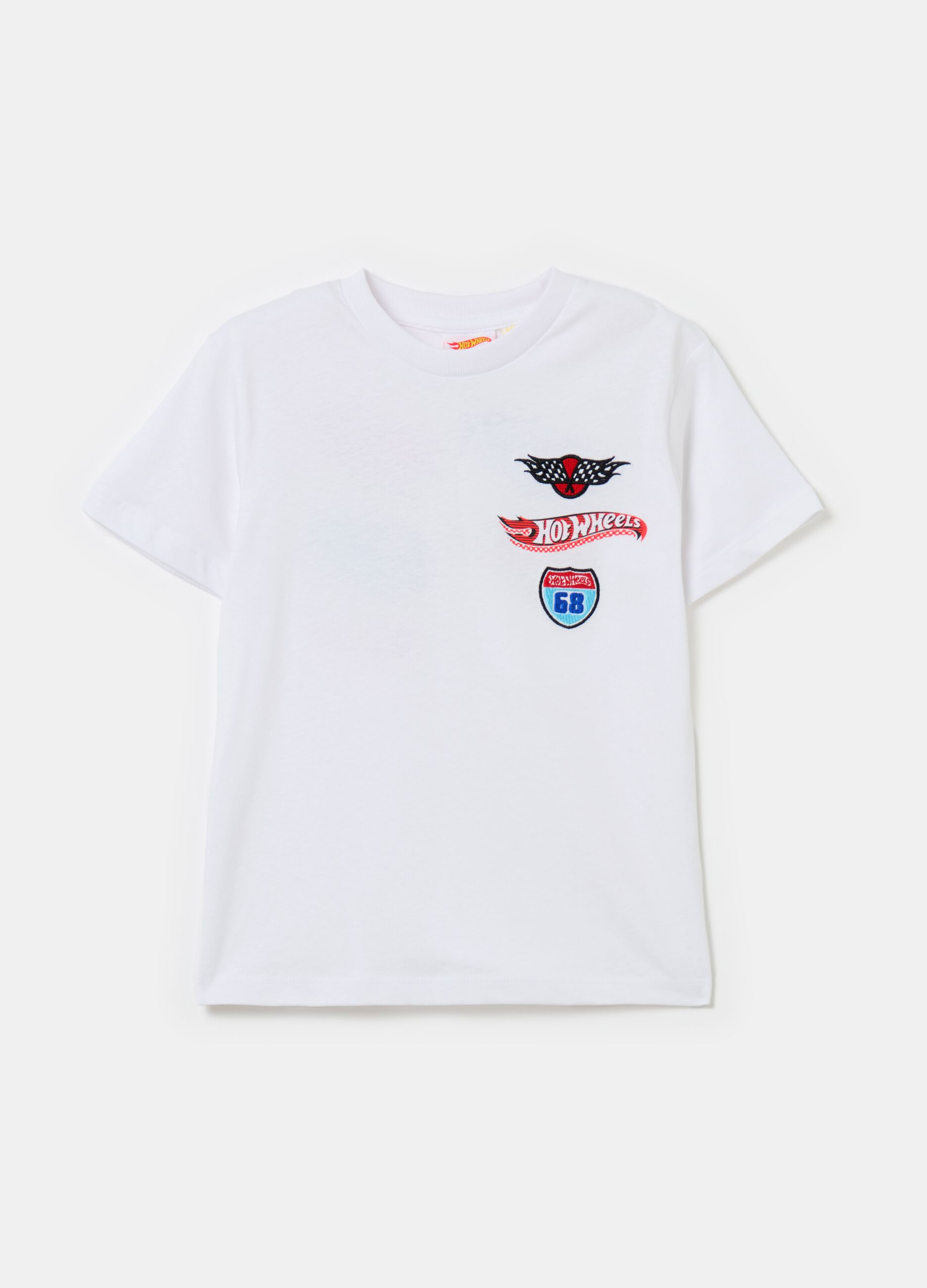 T-shirt in cotone con stampa Hot Wheels