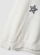White oversized hoodie in pure cotton with Stitch print for girls_2