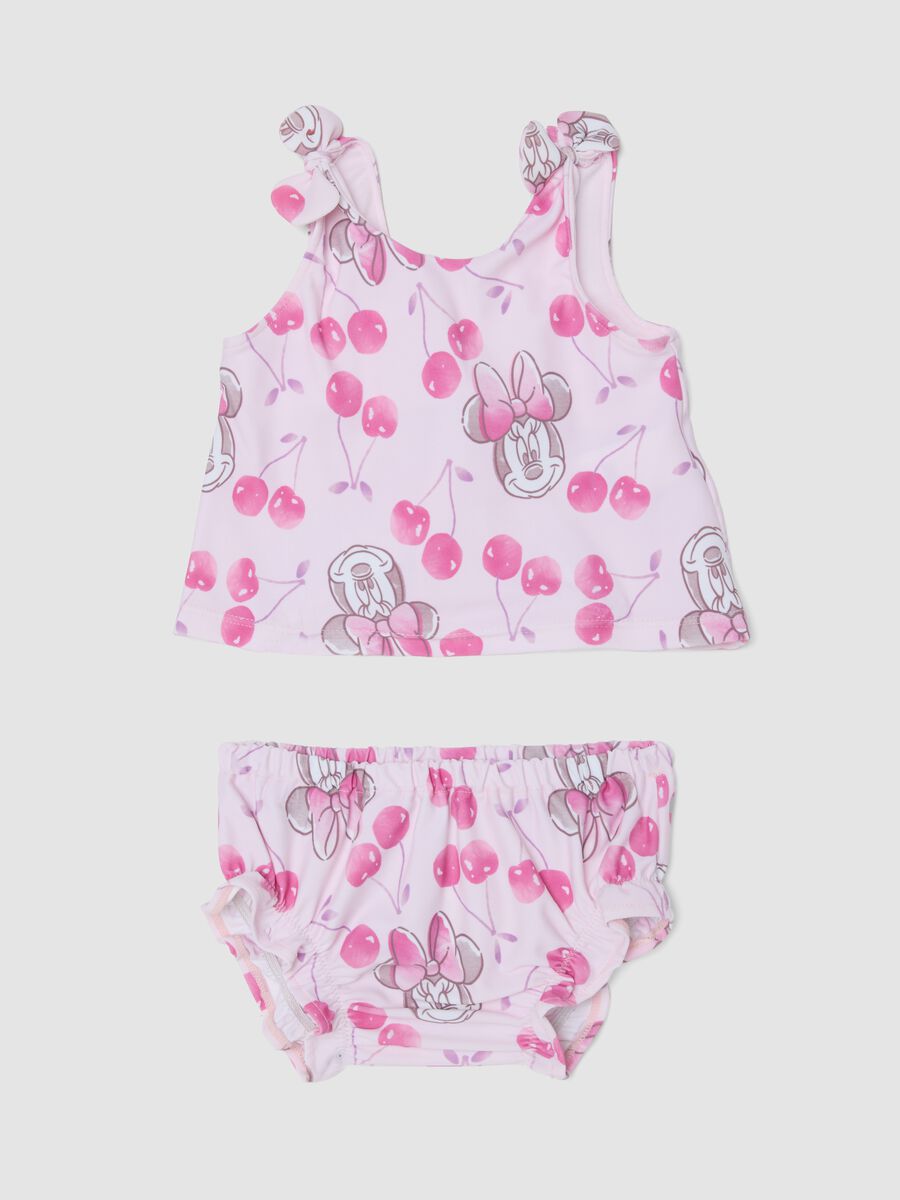 Pink Minnie print stretch bikini_0