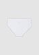 White organic stretch cotton briefs for girls_0