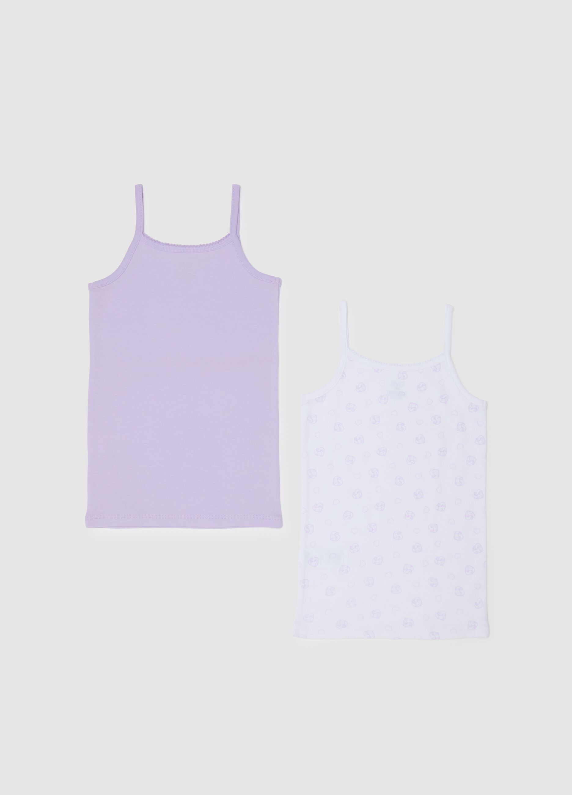Girls' multicolour pure cotton vest pack