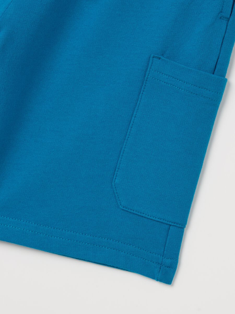 Cotton Bermuda shorts with drawstring_3