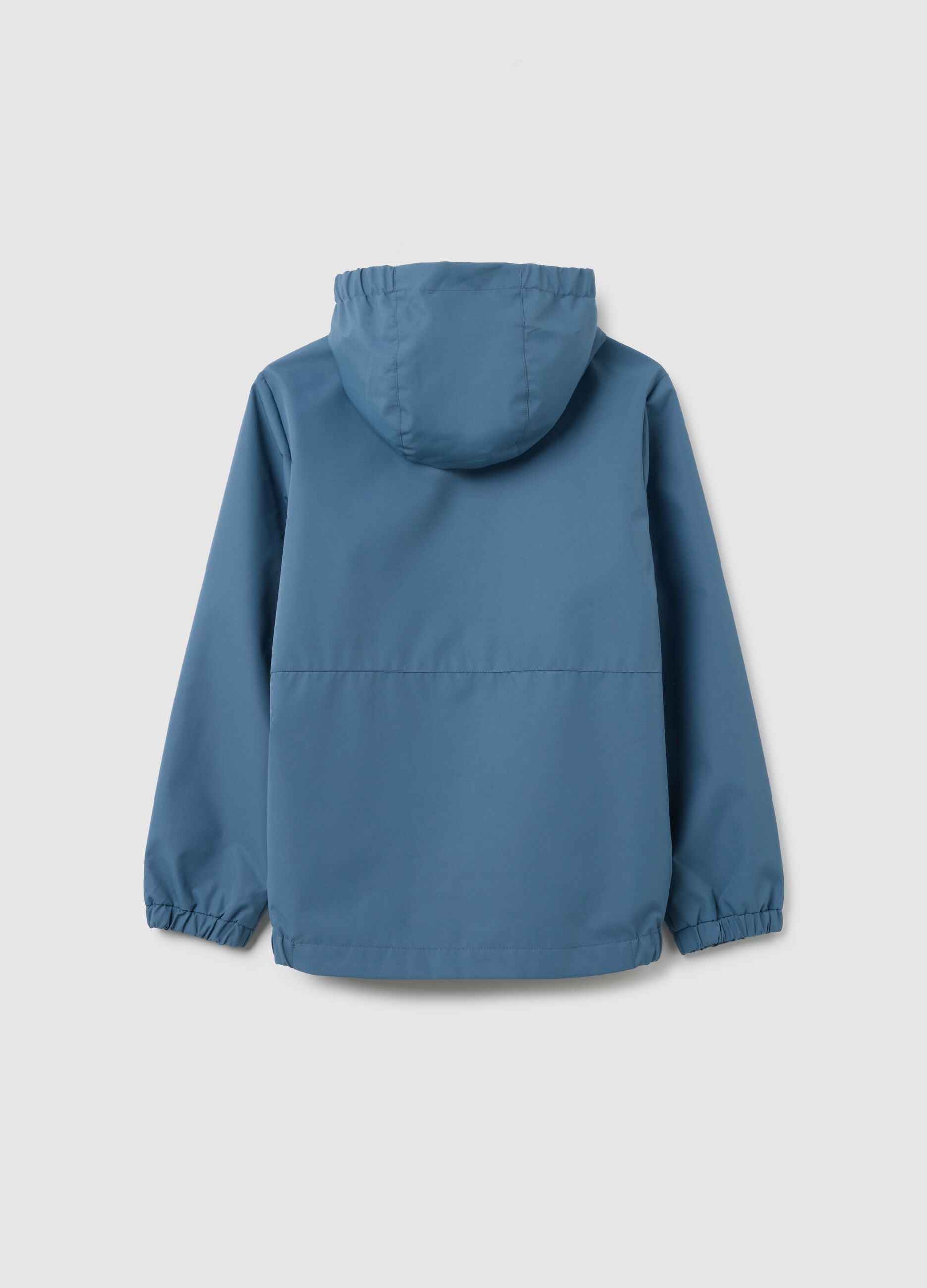 Boys' jacket in blue fabric regular fit
